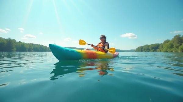 Kayak gonfiabile 2 posti per avventure in acqua